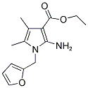 ETHYL 2-AMINO-1-(2-FURYLMETHYL)-4,5-DIMETHYL-1H-PYRROLE-3-CARBOXYLATE 结构式