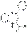 4-PYRIDIN-4-YL-1H-BENZO[B][1,4]DIAZEPINE-2-CARBOXYLIC ACID 结构式