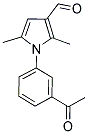 1-(3-ACETYLPHENYL)-2,5-DIMETHYL-1H-PYRROLE-3-CARBALDEHYDE 结构式