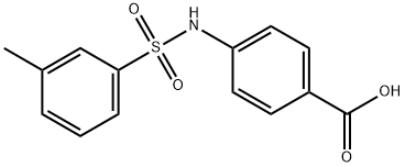 4-((3-METHYLPHENYL)SULFONAMIDO)BENZOIC ACID 结构式