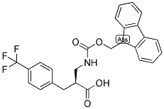 (S)-2-[(9H-FLUOREN-9-YLMETHOXYCARBONYLAMINO)-METHYL]-3-(4-TRIFLUOROMETHYL-PHENYL)-PROPIONIC ACID 结构式