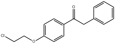 1-[4-(2-CHLOROETHOXY)PHENYL]-2-PHENYL-ETHANONE 结构式