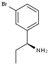 (S)-1-(3-BROMOPHENYL)PROPAN-1-AMINE 结构式