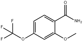 2-METHOXY-4-(TRIFLUOROMETHOXY)BENZAMIDE 结构式