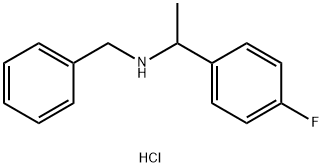 N-苄基-1-(4-氟苯基)乙-1-胺盐酸盐 结构式