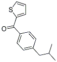 (4-ISOBUTYLPHENYL)(THIEN-2-YL)METHANONE 结构式