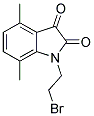 1-(2-Bromoethyl)-4,7-dimethyl-1H-indole-2,3-dione 结构式