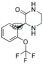 (S)-3-(2-TRIFLUOROMETHOXY-PHENYL)-PIPERAZIN-2-ONE 结构式