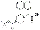 2-(4-BOC-PIPERAZINYL)-2-(1-NAPHTHALENYL)ACETIC ACID 结构式