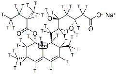LOVASTATIN ACID [3H(G)] SODIUM SALT 结构式