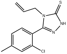 5-(2-氯-4-甲基-苯基)-4-丙-2-烯基-2H-1,2,4-三唑-3-硫酮 结构式