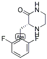 (R)-3-(2,6-DIFLUORO-BENZYL)-PIPERAZIN-2-ONE 结构式