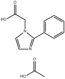 (2-PHENYL-IMIDAZOL-1-YL)-ACETIC ACID ACETATE 结构式