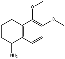 5,6-DIMETHOXY-1,2,3,4-TETRAHYDRO-NAPHTHALEN-1-YLAMINE 结构式