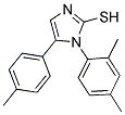 1-(2,4-DIMETHYLPHENYL)-5-(4-METHYLPHENYL)-1H-IMIDAZOLE-2-THIOL 结构式