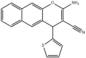 2-Amino-4-(2-thienyl)-4H-benzo[g]chromene-3-carbonitrile 结构式