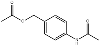 N-(4-((乙酰氧基)甲基)苯基)乙酰胺 结构式
