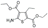 5-AMINO-3-ETHYL-THIOPHENE-2,4-DICARBOXYLIC ACID DIETHYL ESTER 结构式