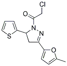 1-(CHLOROACETYL)-3-(5-METHYL-2-FURYL)-5-THIEN-2-YL-4,5-DIHYDRO-1H-PYRAZOLE 结构式