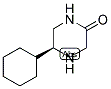 (S)-5-CYCLOHEXYL-PIPERAZIN-2-ONE 结构式