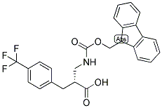 (R)-2-[(9H-FLUOREN-9-YLMETHOXYCARBONYLAMINO)-METHYL]-3-(4-TRIFLUOROMETHYL-PHENYL)-PROPIONIC ACID 结构式