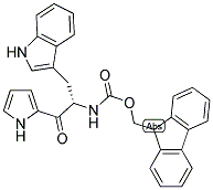 L-1-(FMOC-AMINO)-1-(1H-INDOL-3-YLMETHYL)-2-OXO-2-(1H-PYRROL-2-YL)ETHANE 结构式