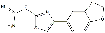 2-[4-(1,3-苯并二唑-5-基)-2-噻唑基]胍 结构式