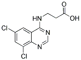 3-(6,8-DICHLORO-QUINAZOLIN-4-YLAMINO)-PROPIONIC ACID 结构式