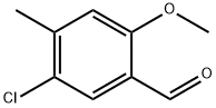 5-氯-2-甲氧基-4-甲基苯甲醛 结构式