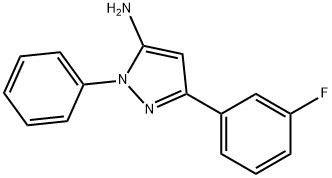 5-(3-氟-苯基)-2-苯基2H-吡唑-3-基胺 结构式
