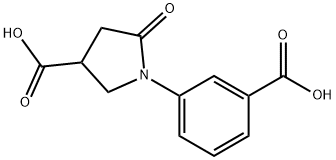 1-(3-CARBOXY-PHENYL)-5-OXO-PYRROLIDINE-3-CARBOXYLIC ACID 结构式