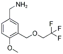 (4-METHOXY-3-[(2,2,2-TRIFLUOROETHOXY)METHYL]BENZYL)AMINE 结构式