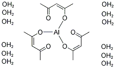 ALUMINUM 2,4-PENTANEDIONATE, DODECAHYDRATE 结构式
