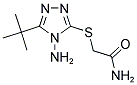 2-[(4-AMINO-5-TERT-BUTYL-4H-1,2,4-TRIAZOL-3-YL)SULFANYL]ACETAMIDE 结构式