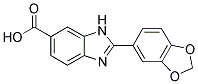 2-BENZO[1,3]DIOXOL-5-YL-3H-BENZOIMIDAZOLE-5-CARBOXYLIC ACID 结构式