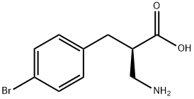 (R)-2-AMINOMETHYL-3-(4-BROMO-PHENYL)-PROPIONIC ACID 结构式