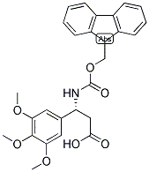 (R)-3-(9H-FLUOREN-9-YLMETHOXYCARBONYLAMINO)-3-(3,4,5-TRIMETHOXY-PHENYL)-PROPIONIC ACID 结构式