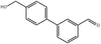 4'-(HYDROXYMETHYL)[1,1'-BIPHENYL]-3-CARBALDEHYDE 结构式