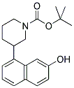 3-(7-Hydroxy-naphthalen-1-yl)-piperidine-1-carboxylic acid tert-butyl ester 结构式
