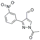 1-Acetyl-3-(3-nitro-phenyl)-1H-pyrazole-4-carbaldehyde 结构式