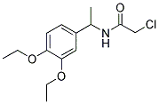 2-CHLORO-N-[1-(3,4-DIETHOXYPHENYL)ETHYL]ACETAMIDE 结构式