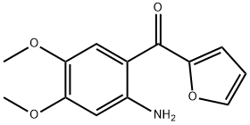 (2-氨基-4,5-二甲氧基苯基)(呋喃-2-基)甲酮 结构式