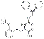 (R)-2-(9H-FLUOREN-9-YLMETHOXYCARBONYLAMINO)-4-(2-TRIFLUOROMETHOXY-PHENYL)-BUTYRIC ACID 结构式