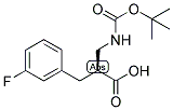 (S)-2-(TERT-BUTOXYCARBONYLAMINO-METHYL)-3-(3-FLUORO-PHENYL)-PROPIONIC ACID 结构式