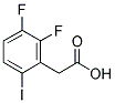 6-IODO-2,3-DIFLUOROBENZENE ACETIC ACID 结构式