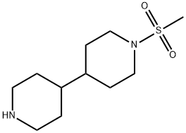 1-甲基磺酰基-4-哌啶-4-基-哌啶 结构式