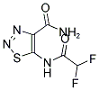 5-[(DIFLUOROACETYL)AMINO]-1,2,3-THIADIAZOLE-4-CARBOXAMIDE 结构式