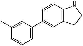 5-(间甲苯基)二氢吲哚 结构式