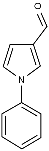 1-苯基-1H-吡咯-3-甲醛 结构式