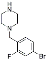 1-(4-Bromo-2-fluorobenzyl)piperazine 结构式